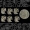 Antiqued Silver Plated Brass Squirrel Charms - Set of Six - S-C47